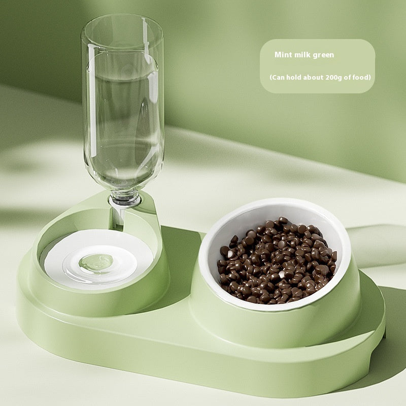 Automatic Drinking Water Oblique Mouthed Cat Bowl