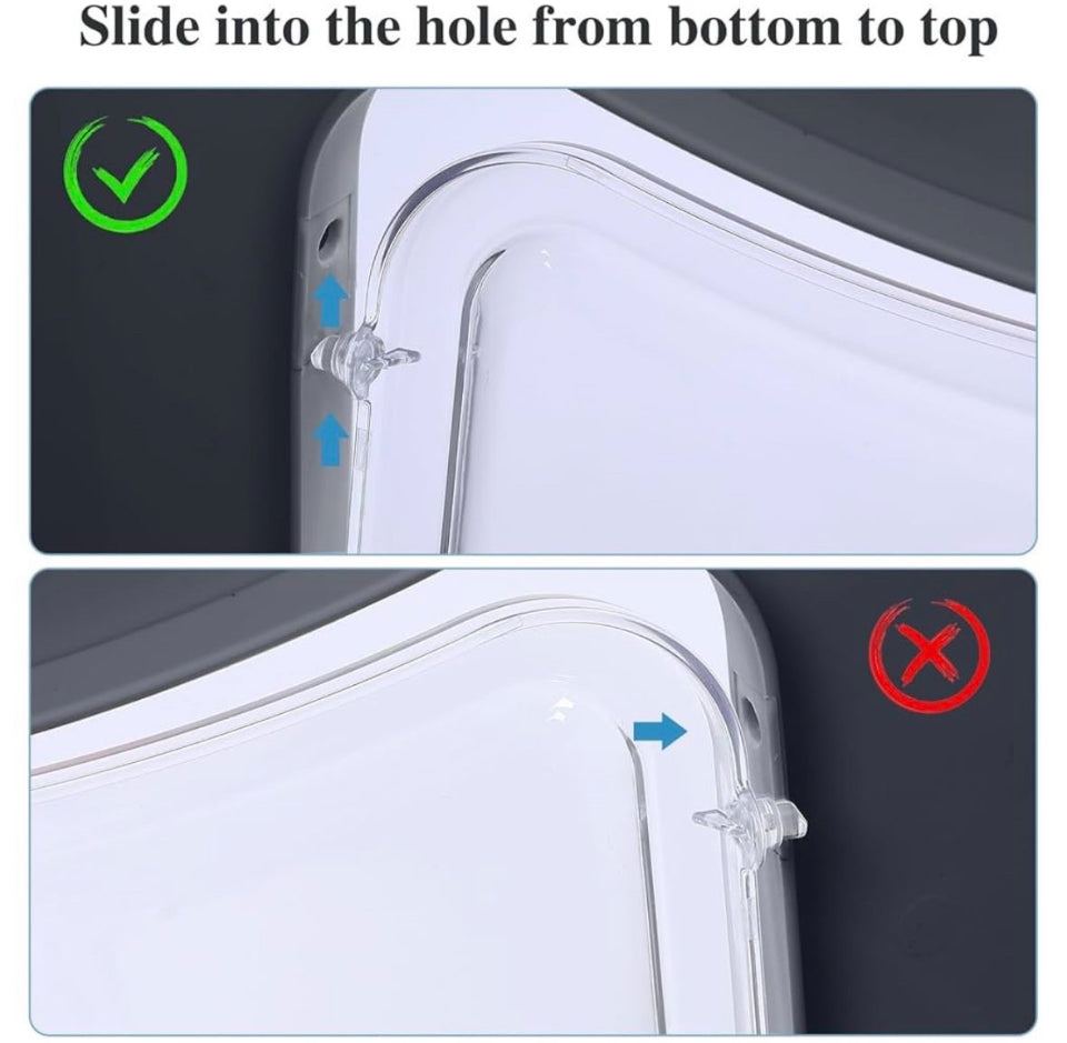 Foldable Cat Litter Box with Lid, Extra Large