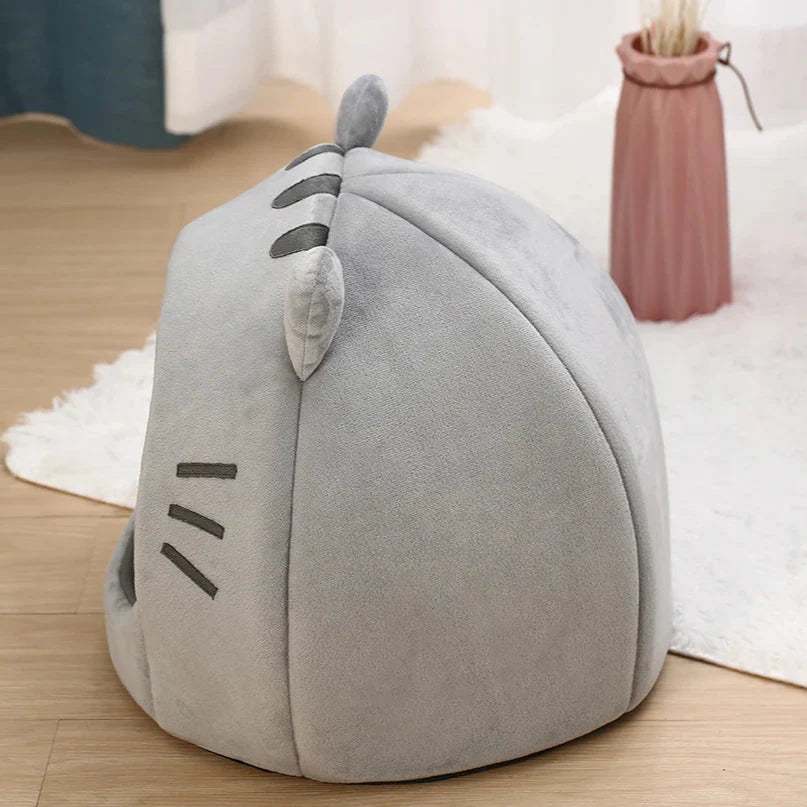 Cute Cat Shaped Cat Bed