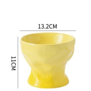 Cat Bowl High Ceramic Protection Cervical Spine Dog Food Basin