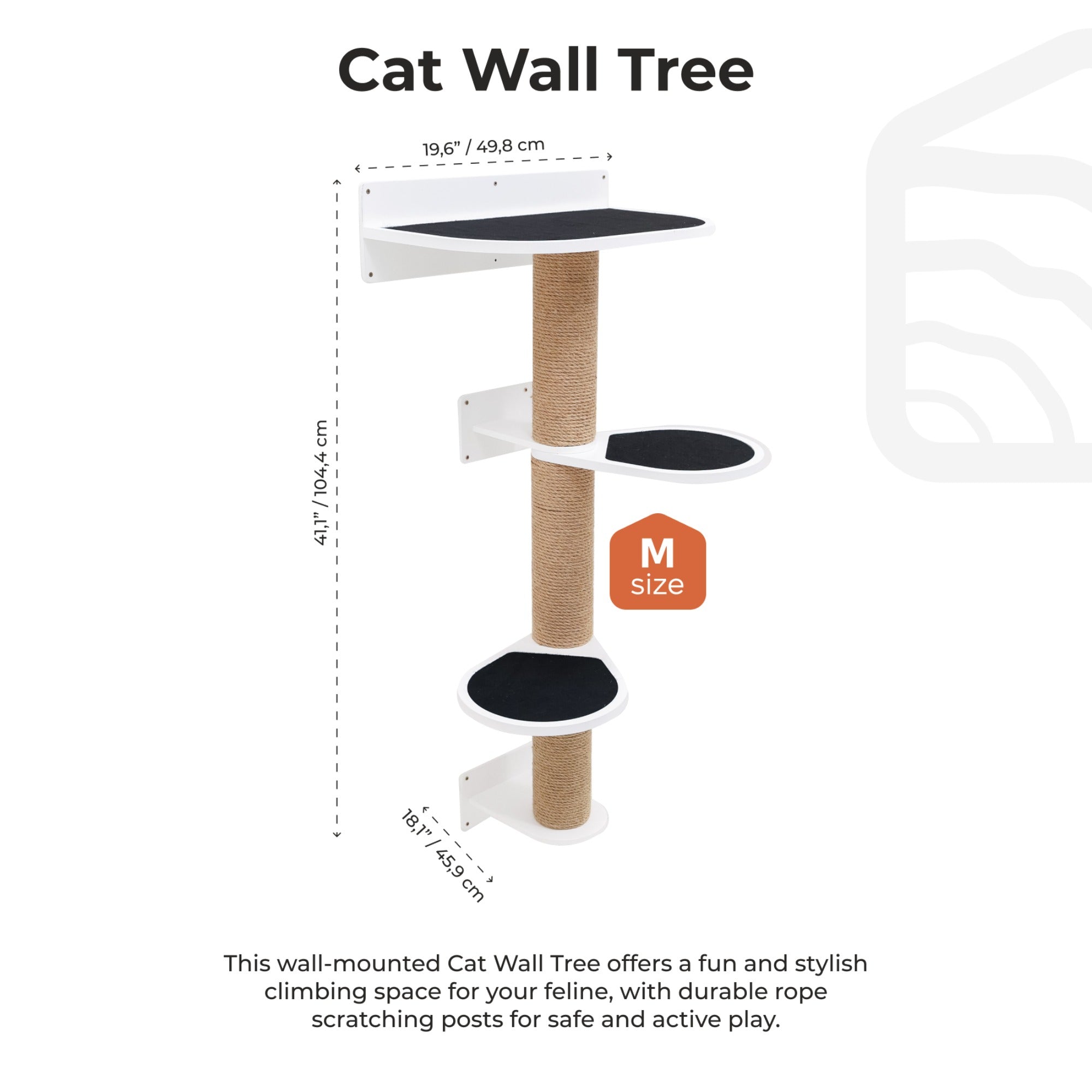 Medium Cat Tree – White
